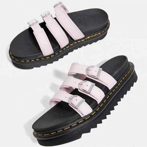 Dr Martens Blaire Pink Chunky Slides  Docs Sandals Women's Size 6